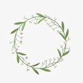 Lily of the Valley Metal Wreath