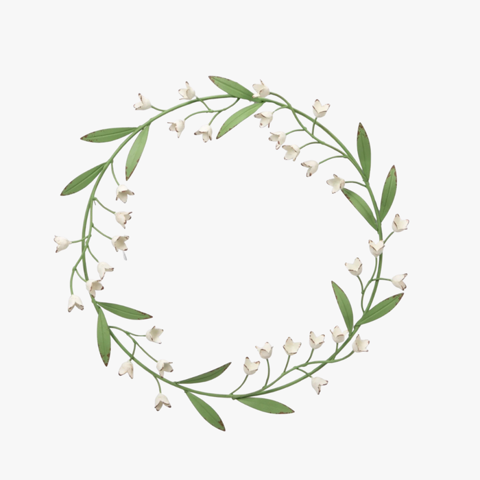 Lily of the Valley Metal Wreath