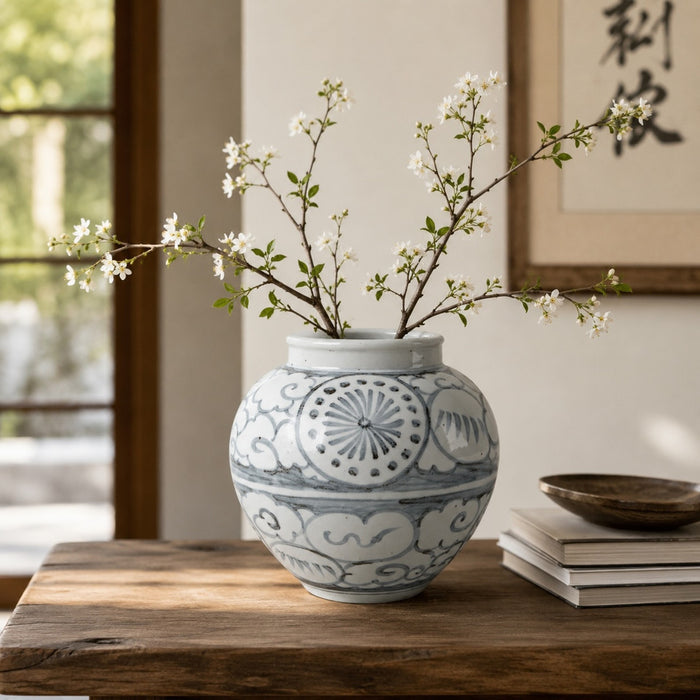 Lucky Cloud Ming Vase styled with branches
