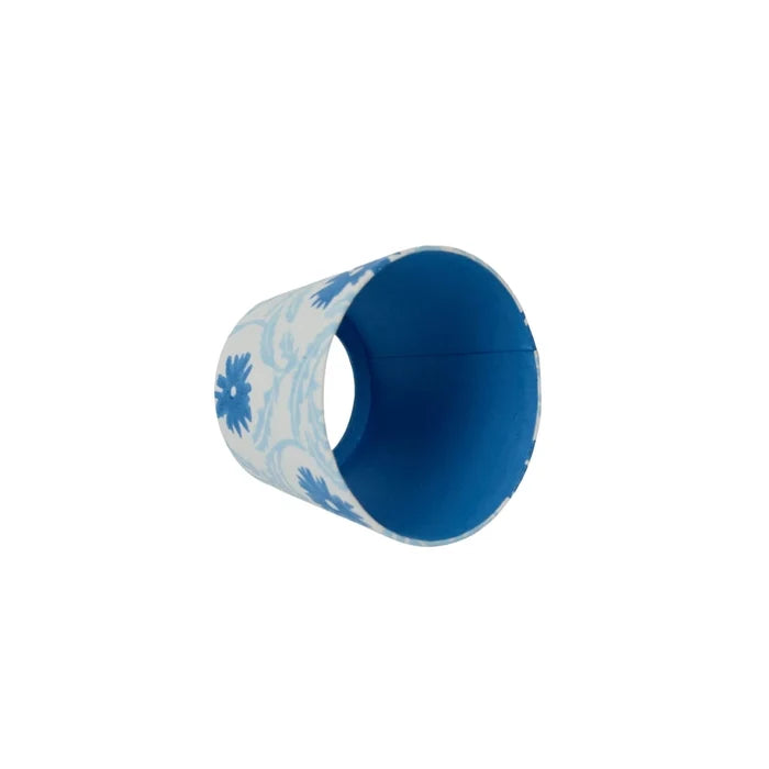 Marguerite Cobalt Cordless Lamp Shade with blue lining