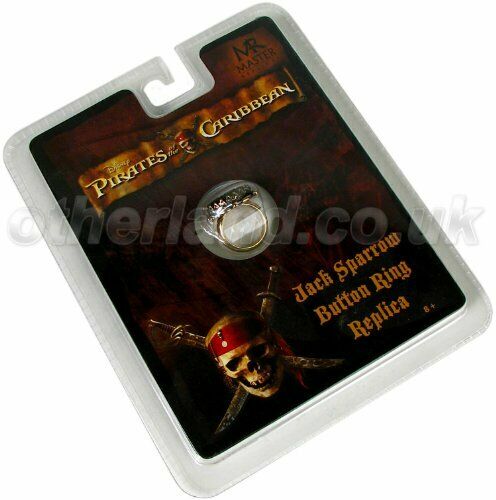 MASTER REPLICAS PIRATES OF THE CARIBBEAN JACK SPARROW BUTTON RING REPLICA