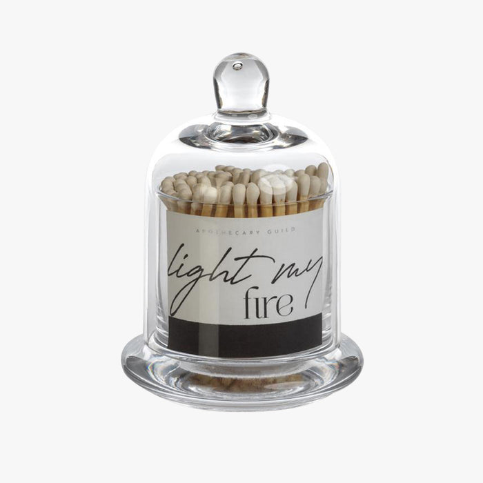 Matches in Glass Cloche