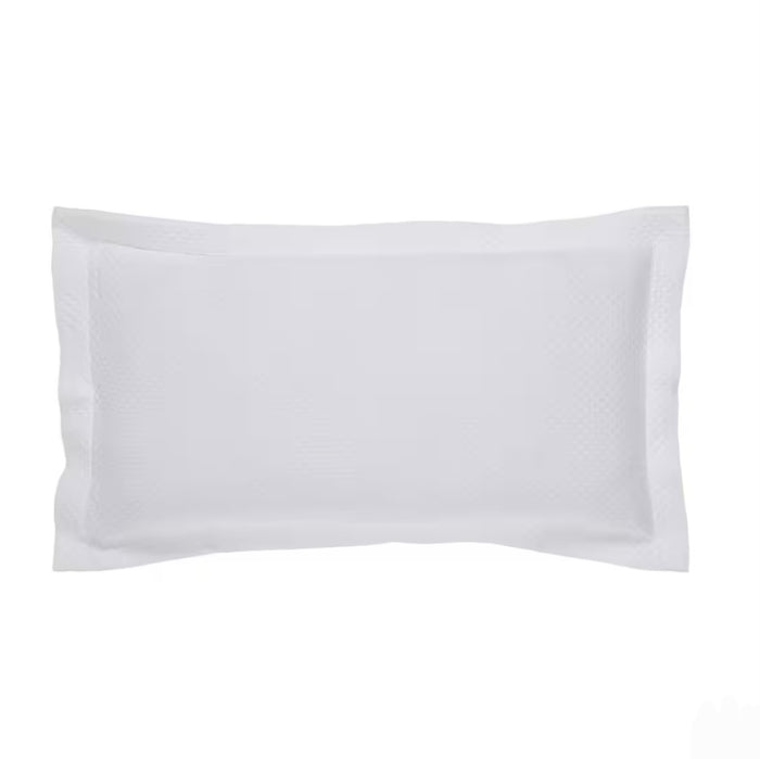 Matelasse Sham Pair in White - King