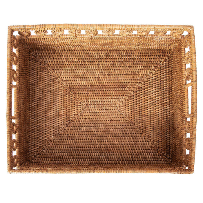 Menton Rattan Storage Basket top view