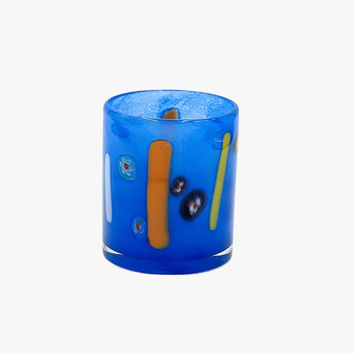 Millefiore Stripe Tumbler Set - Cobalt Blue