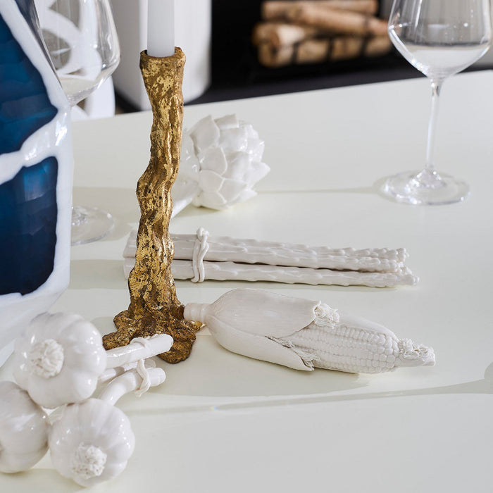 Mixed Veggies Blanc de Chine Objects on dining table