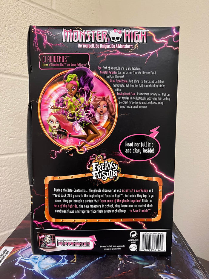 Monster High Freaky Fusion CLAWVENUS Doll NEW