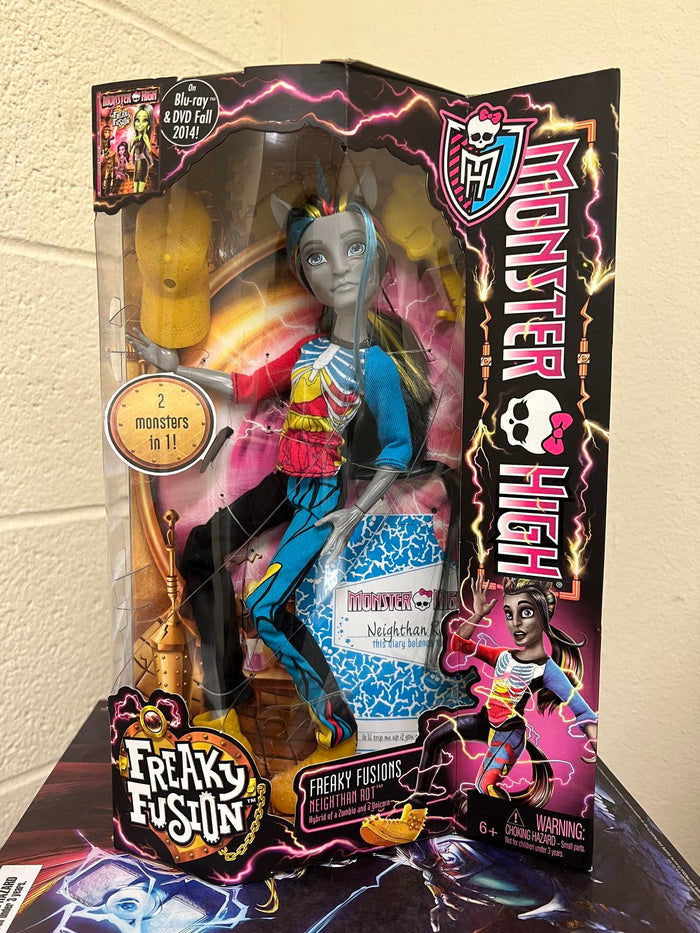 Monster High FREAKY FUSION Doll NEIGHTHAN ROT Hybrid Unicorn Zombie Boy NEW RARE