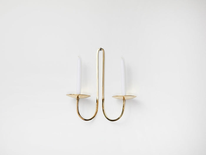 Mortimer Brass Double Sconce