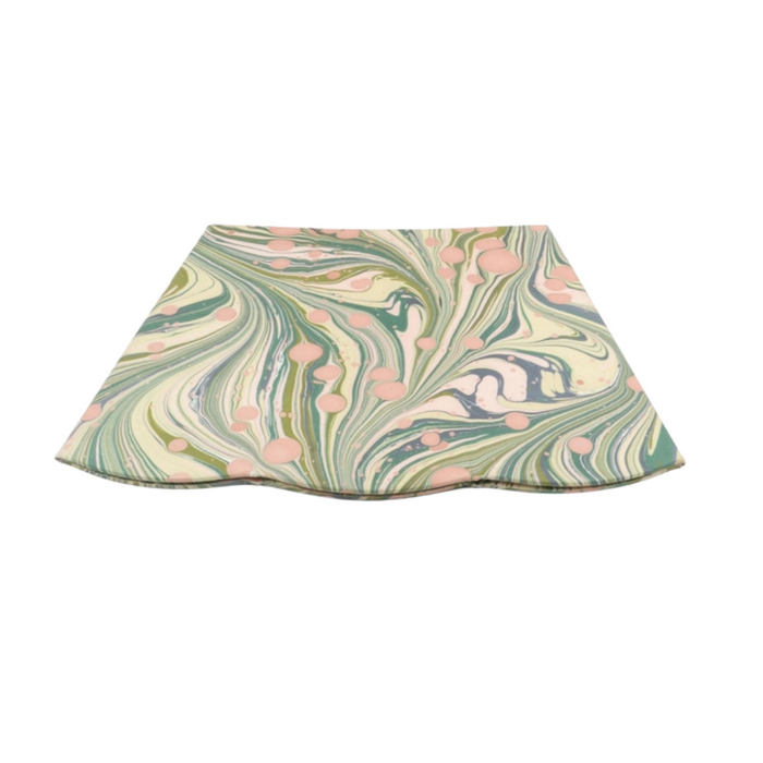 Moss Fire Whirl Marbleized Collapsible Wastebasket