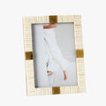 Natural Bone and Brass Frame