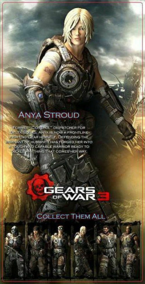 NECA Gears of War 3 Anya Stroud Action Figure [Lancer]  NEW
