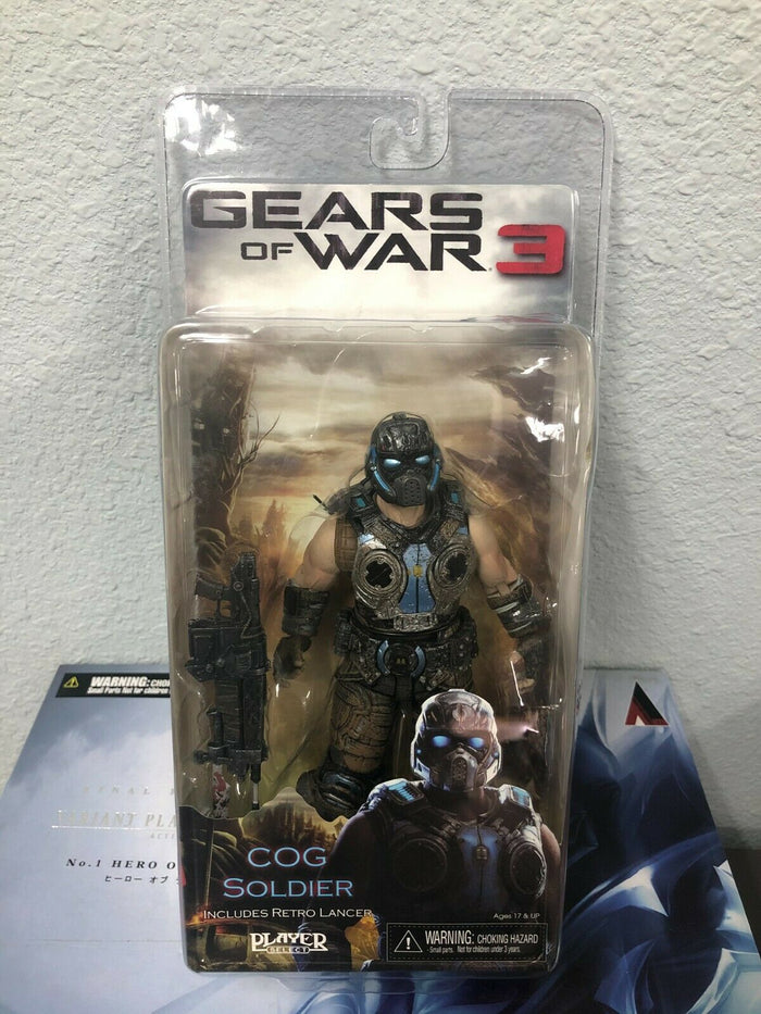 NECA Gears of War 3 COG SOLDIER w/ Retro Lancer 7" Action Figure
