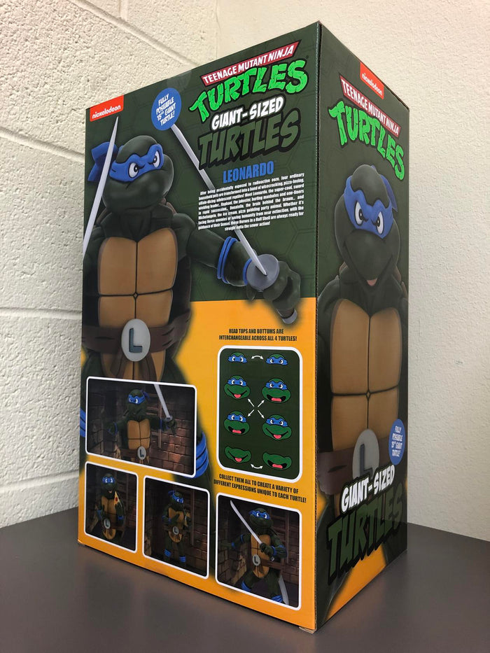 NECA TMNT Cartoon Giant Size LEONARDO Action Figure 1/4 Scale