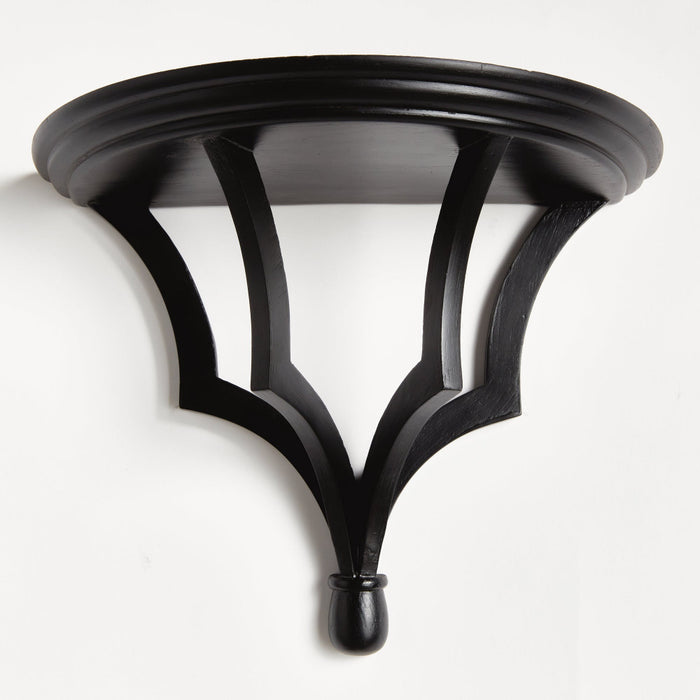 Oliver Black Wood Wall Bracket styled