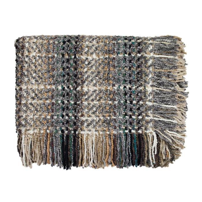 Ombre Throw in Platinum