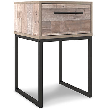 One Drawer Night Stand Neilsville Whitewash