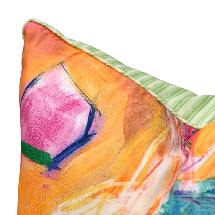 Painted Posies Pillow - 20"