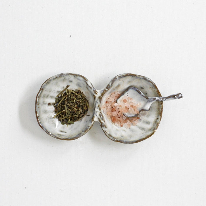 Petite Duck Clam Stoneware Spoon Styled