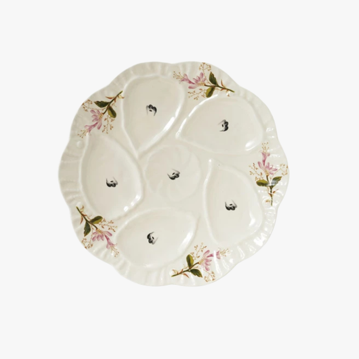 Petite Pink Fleurs Oyster Dish