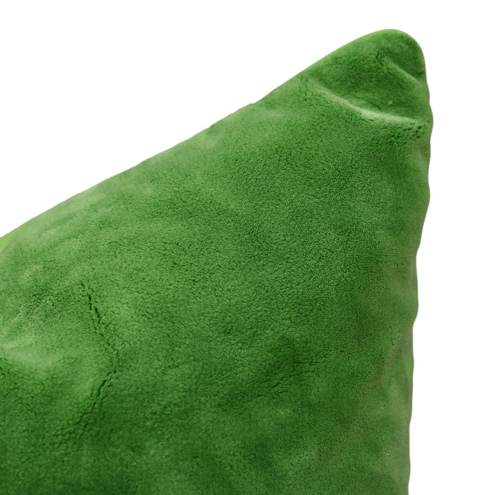 Plushter Emerald Velvet Pillow - 22"