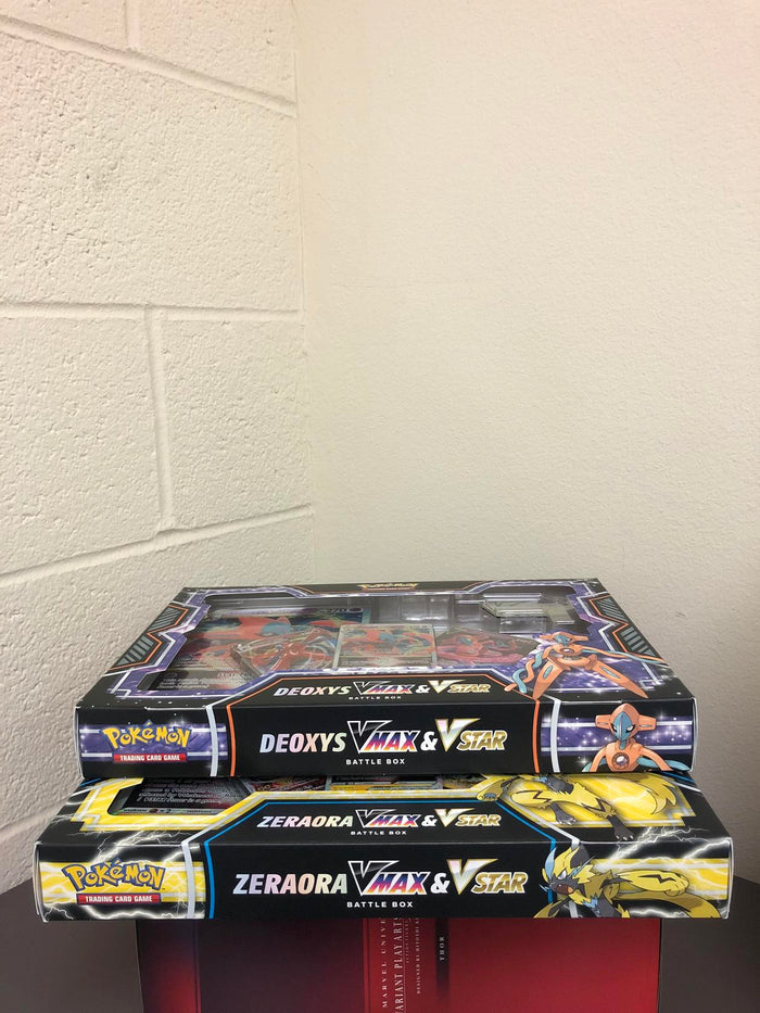 Pokémon TCG: Deoxys/Zeraora VMAX & VSTAR Battle Box SET OF 2