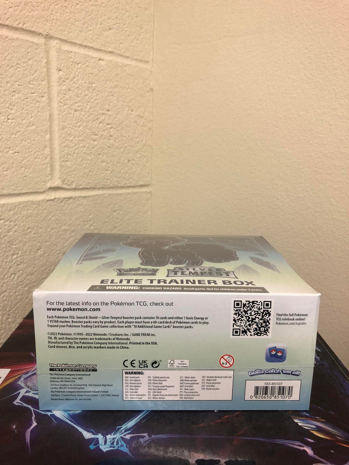 Pokémon TCG: Sword & ShieldSILVER TEMPEST Elite Trainer Box