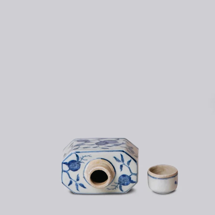 Pomegranate Lidded Vessel with lid off