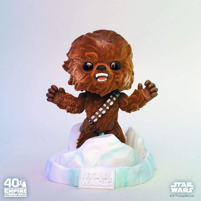 POP Funko Deluxe Star Wars: Battle at Echo Base Series Action Figure Chewbacca (Flocked), Amazon Exclusive