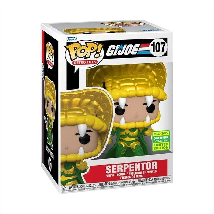 Pop Funko Retro Toys G.I. Joe Figure Exclusive - Serpentor #107