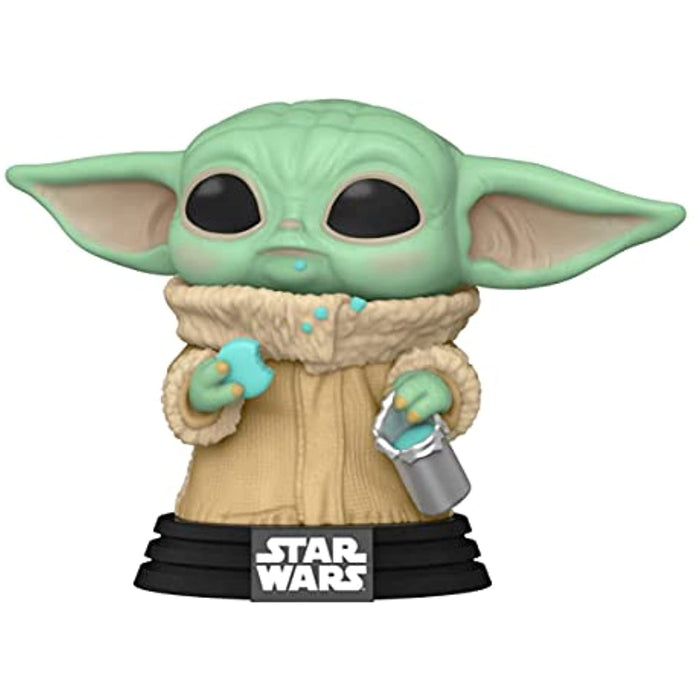POP Funko Star Wars: The Mandalorian - The Child, Grogu with Cookie w/Protector