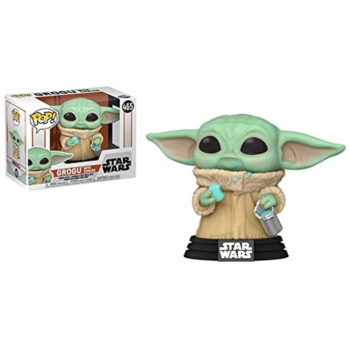 POP Funko Star Wars: The Mandalorian - The Child, Grogu with Cookie w/Protector
