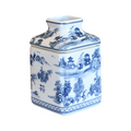 Porcelain Tissue Box - Blue & White Chinoiserie