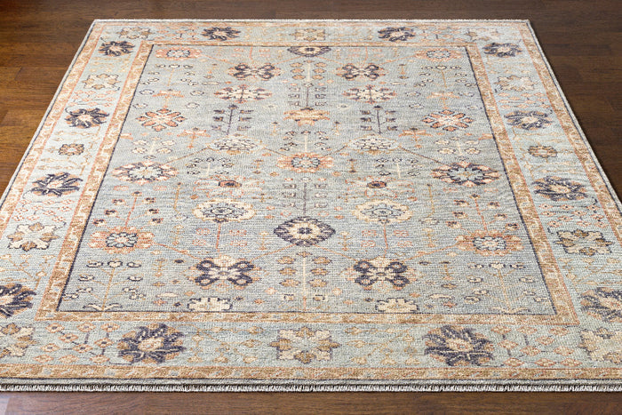Pratt Wool Rug - Pale Blue, Beige, Grey, Tan