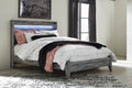 Queen Panel Footboard w/Rails Baystorm Gray