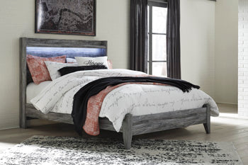 Queen Panel Footboard w/Rails Baystorm Gray
