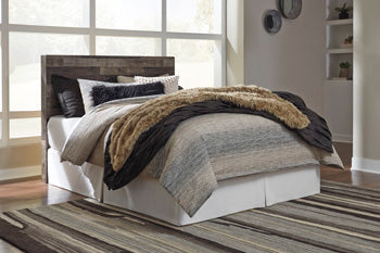 Queen Panel Headboard Derekson Multi Gray