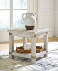 Rectangular End Table Carynhurst White Wash Gray