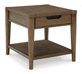 Rectangular End Table Roanhowe Brown