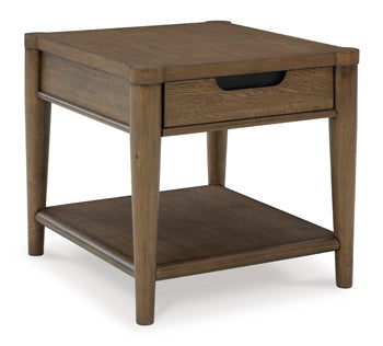 Rectangular End Table Roanhowe Brown
