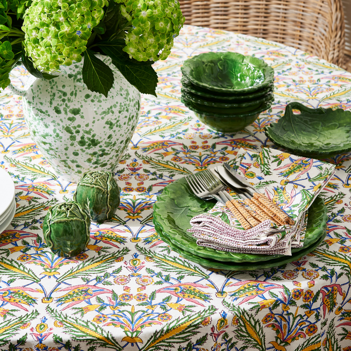 Royal Multicolor Block Print Table Linens - Dear Keaton