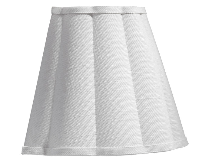Scalloped White Wall Sconce Side View