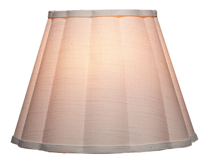 Scalloped White Wall Sconce illuminated