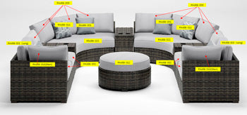 Seat Cushion Harbor Court Gray