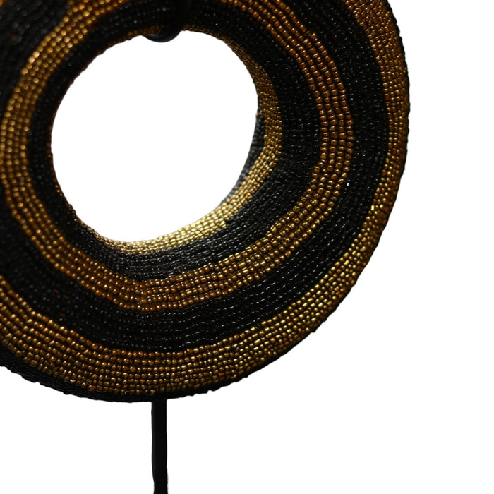 Small Beaded Boule Bangle on Stand