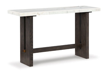 Sofa Table Burkhaus White/Dark Brown