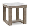Square End Table Loyaska Brown/Ivory