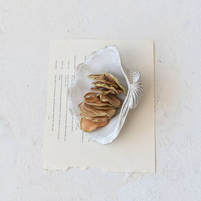 Stoneware Shell Dish