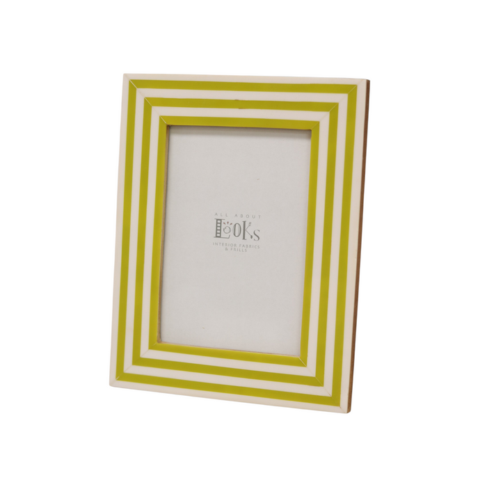 Striped Resin Photo Frame