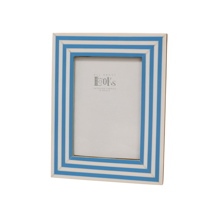 Striped Resin Photo Frame